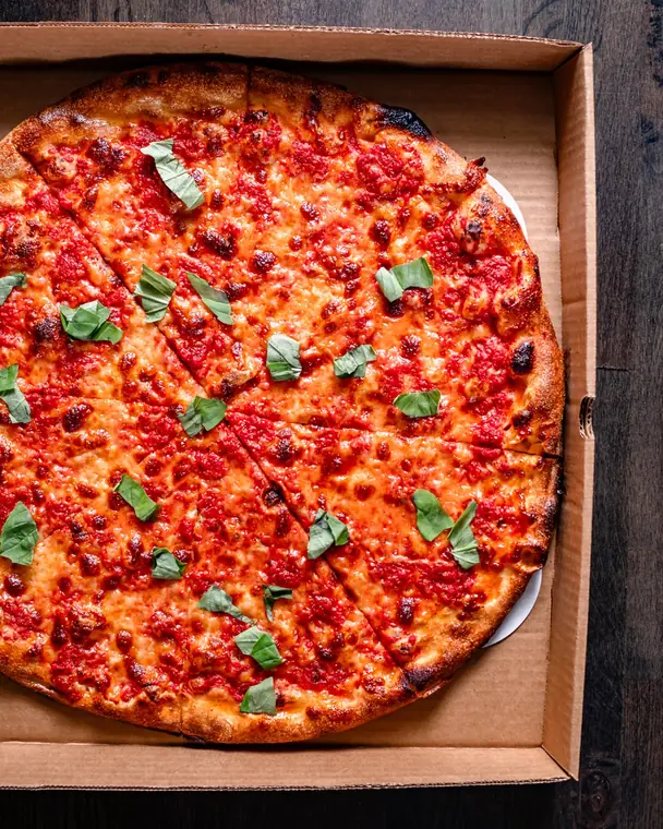 Grandma pizza, thin crust square, at Wayne Ale House in Wayne, NJ