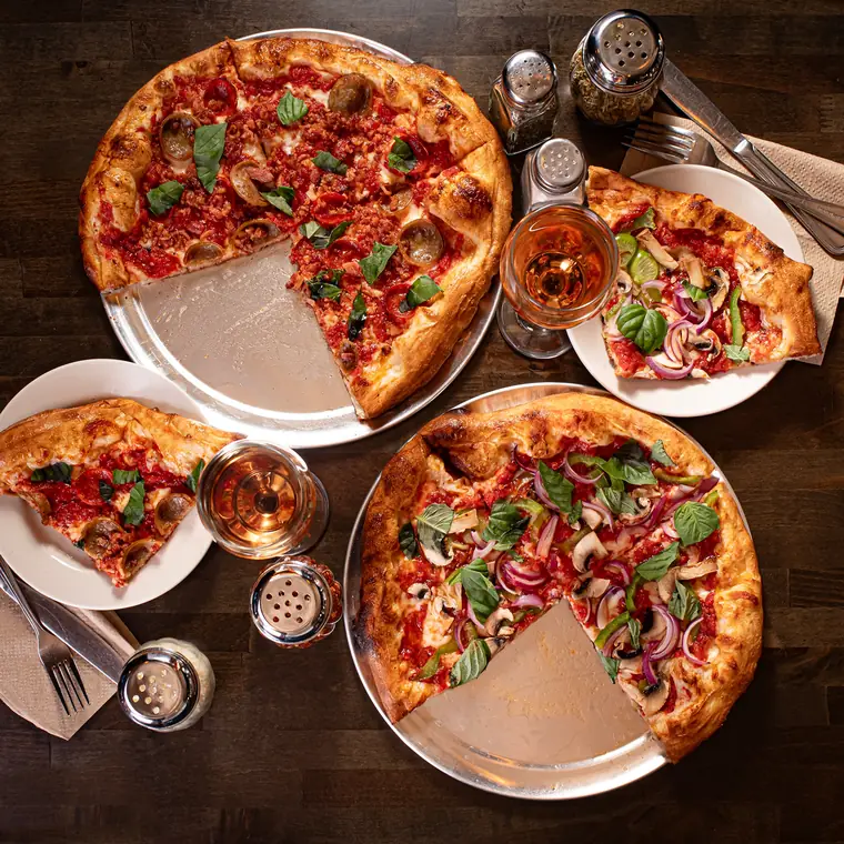Half price pizza, Monday to Friday 9pm to 11pm at Wayne Ale House